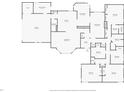 Detailed floor plan showcasing the layout of the home's rooms and their dimensions at 5272 N Graham Rd, Whiteland, IN 46184