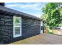 Beautiful, newly constructed wooden back deck at 1933 Koehne St, Indianapolis, IN 46202