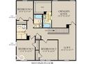 Detailed second floor plan featuring bedrooms, bathrooms, a laundry room, and a loft at 2996 Grand Ridge Dr, Greenwood, IN 46143