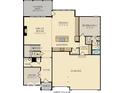 Floorplan featuring a study, great room, kitchen, dining room, garage, and covered patio at 11542 Aubrey Ln, Fishers, IN 46040