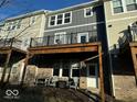 View of backyard decks for entertaining friends, Gathering and guests at 16046 Coleman Dr, Westfield, IN 46074