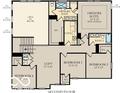 Second floor plan featuring owner's suite, three additional bedrooms, a loft, and laundry area at 5218 Pelion Pl, McCordsville, IN 46055
