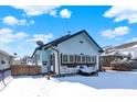Charming bungalow-style home with unique curb appeal and eye-catching architectural details at 3329 W 10Th St, Indianapolis, IN 46222