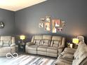 Cozy living room with comfortable seating and stylish decor at 10217 Caprock Canyon Dr, Indianapolis, IN 46229