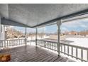 View from covered porch with wood floor and white rails at 4080 N State Road 267, Brownsburg, IN 46112