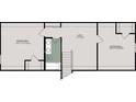 Upstairs floor plan featuring two bedrooms, a loft, and a full bath at 1089 Knoll St, Greenwood, IN 46143