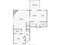 Main level floor plan showing the layout of the living spaces at 11077 Ellsworth Ln, Fishers, IN 46038