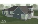 Stylish home showcasing siding, a patio, and an attached two-car garage at 16822 Imperial Ct, Fishers, IN 46040