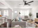 Cozy living room with modern decor and ample natural light at 1420 E Market St, Indianapolis, IN 46201