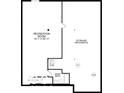 Basement floor plan features a recreation room, a storage area, and a basement bathroom at 2194 Walnut Fork Dr, Whitestown, IN 46075