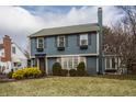Two story home with a beautiful lawn and tidy landscaping and shutters on the windows at 722 Northview Ave, Indianapolis, IN 46220