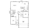 Open-concept layout with a spacious great room, modern kitchen, and convenient access to the patio at 1950 Black Oak Dr, Shelbyville, IN 46176