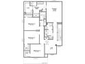 Second-floor layout with a primary suite, three additional bedrooms, and a convenient laundry area at 1951 Black Oak Dr, Shelbyville, IN 46176