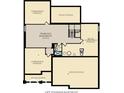 Finished basement floor plan with rec room, bath and storage at 15372 Hurst Rd, Fishers, IN 46040
