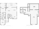 Floor plans showcasing both the first and second stories at 4139 Bella Ct, Indianapolis, IN 46237