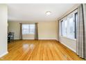 Spacious living room with natural light and hardwood floors at 647 Mulford Ct, Indianapolis, IN 46234