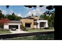 Modern house with a two car garage, light wood features and beautiful landscaping at 10440 Somerford Rdg, Zionsville, IN 46077