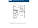 Floor plan of a Barbados Isle V01 home featuring the kitchen, great room, bedrooms and 2-car garage at 140 Mission Terrace Dr, Whiteland, IN 46184