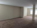 Spacious living room showcasing neutral walls, carpet flooring, and ample natural light from multiple windows at 18924 Planer Dr, Noblesville, IN 46062