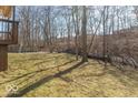 Private backyard with a swing set; perfect for outdoor activities at 7331 Autumn Ct, Avon, IN 46123