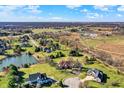 Expansive aerial view captures the neighborhood, showcasing the home's prime location at 2605 Durbin Ct, Carmel, IN 46032