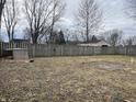 Fenced backyard space, ideal for pets and privacy at 4107 E 37Th St, Anderson, IN 46017