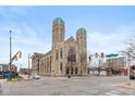 Street view of updated apartment complex in a converted church near downtown at 802 N Meridian St # 205, Indianapolis, IN 46204