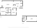 Detailed floor plan showcasing layout of the home's rooms, levels, and garage at 3708 Magenta Ln # 3, Indianapolis, IN 46214
