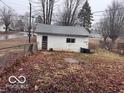 Exterior view of a weathered single-story shed with a door and window at 1900 E Purdue Rd, Muncie, IN 47303