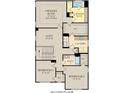 Second floor plan featuring the owner's suite, loft, laundry room, and additional bedrooms at 13622 Grand Abbey Way, Fishers, IN 46040