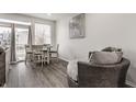 Dining area with round chair and neutral decor at 3278 Oceanline E Dr, Indianapolis, IN 46214