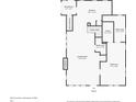Floor plan layout of the home's first story with kitchen, mud room, and living room at 1304 N Tuxedo St, Indianapolis, IN 46201