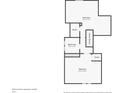 Second story floor plan showcasing the location of bedrooms, bathrooms, and closets at 1304 N Tuxedo St, Indianapolis, IN 46201