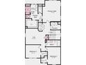 Second floor plan showcasing the primary suite with bath, walk-in closet, laundry, loft, and two additional bedrooms with bath at 13383 Vickery Ridge Dr, Fishers, IN 46037