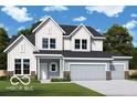 Beautiful two-story home with a two-car garage, white siding, and well-manicured lawn at 15871 Vitalize Run, Fishers, IN 46040