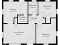 A simple floorplan layout with room sizes noted throughout the image at 2959 N Lasalle St, Indianapolis, IN 46218
