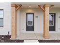 Stylish entrance with sturdy wooden support posts and a view of unit number 4261 at 4261 Barrel Ln, Westfield, IN 46062