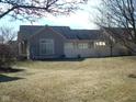 Well manicured backyard with healthy lawn at 515 Bridgestone Dr, Mooresville, IN 46158