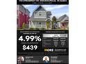 Charming two-story home with a inviting porch and a bright yellow front door at 1724 Prospect St, Indianapolis, IN 46203