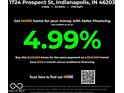 Explore seller financing options with a low rate of 4.99% and save $410 a month on this four-bedroom home in Indianapolis at 1724 Prospect St, Indianapolis, IN 46203