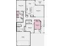 Detailed floorplan showcasing the layout of a residential home including the rooms and dimensions at 275 Hunters Ridge Dr, Danville, IN 46122