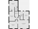 Detailed floor plan showcasing the layout of bedrooms, bathrooms, kitchen, living room, and laundry at 2370 N Moreland Ave, Indianapolis, IN 46222