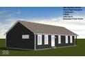 Well-designed house with neutral siding, a covered porch, and a simple, elegant form at 306 Hamilton St, Fortville, IN 46040