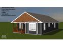 New construction home with a covered porch, neutral siding, and classic architectural style at 306 Hamilton St, Fortville, IN 46040