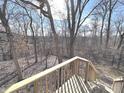 Backyard View from deck with mature trees at 632 Middleham Cir, Beech Grove, IN 46107
