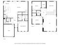 Detailed floor plan showcasing the layout of the home's two floors, including room dimensions and features at 711 N Fenton Ave, Indianapolis, IN 46219