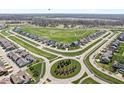 Stunning aerial view of the community showcasing the unique layout and green spaces at 14234 Community Dr, Carmel, IN 46033