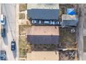 Birds eye view of a quaint home with a fenced in yard at 3610 Robson St, Indianapolis, IN 46201