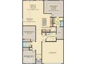 Detailed floor plan showcasing the home's layout, including bedrooms, bathrooms, kitchen, living areas, and overall dimensions at 3769 Cantebury Dr, Franklin, IN 46131