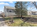 A view of the landscaping of the side yard at 2315 Caldwell Pl, Columbus, IN 47201